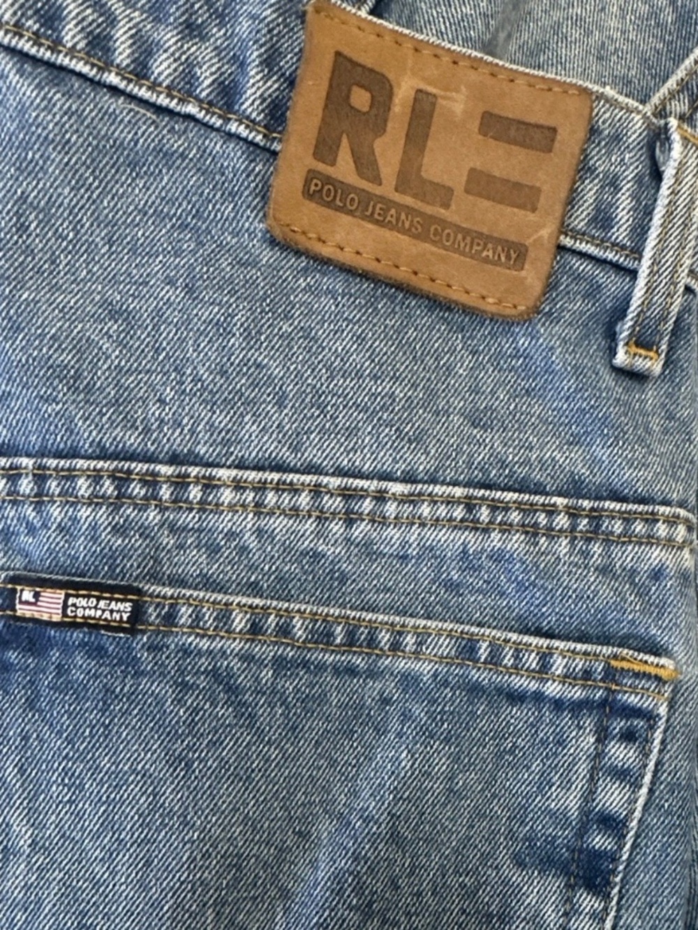 Polo Jeans Co. Men’s Blue Classic Fit Straight Denim Jeans Vintage 5-Pocket